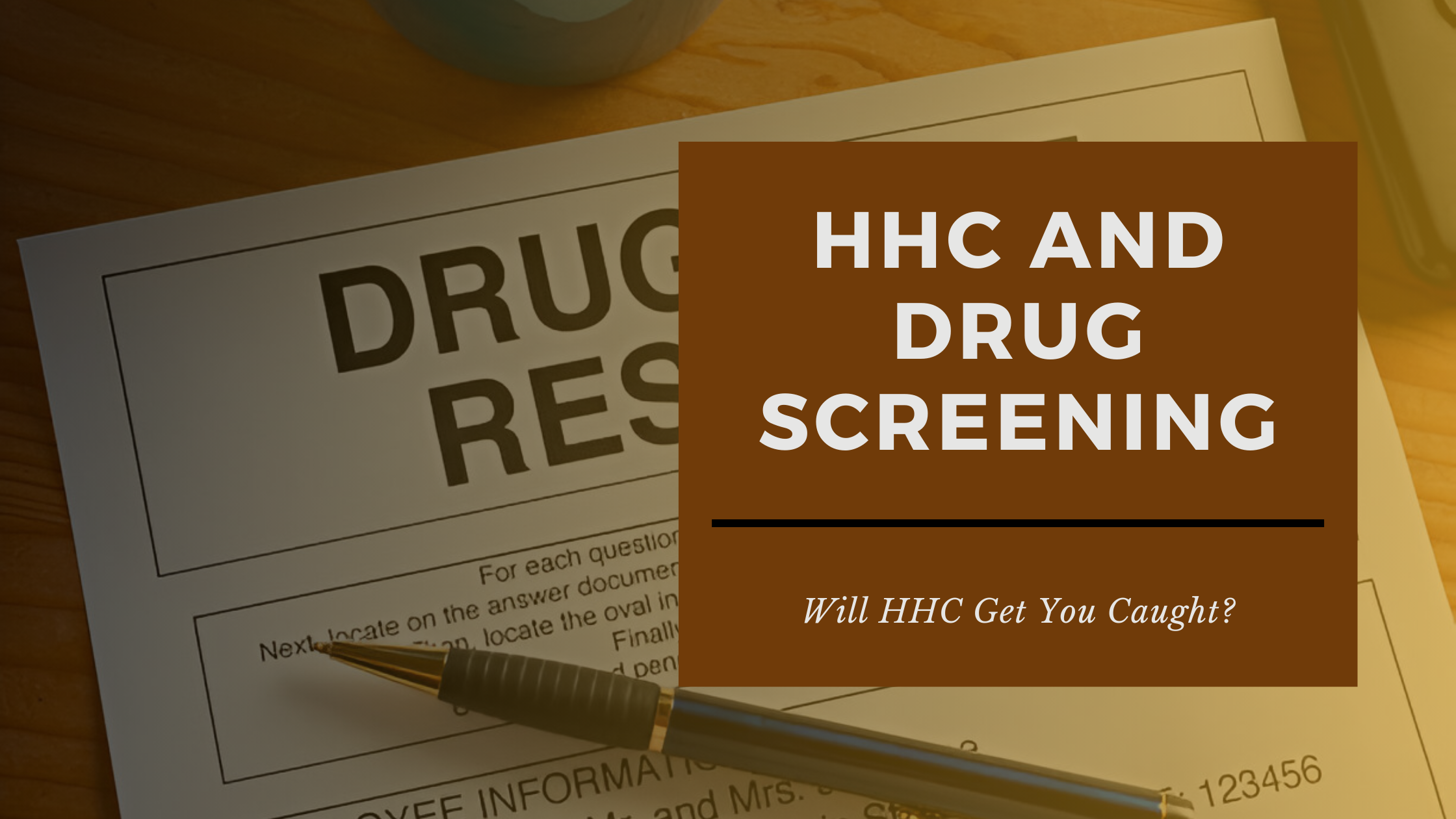 Does HHC Show Up on a Drug Test?