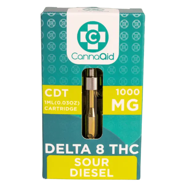 Delta 8 Sour Diesel Vape Cartridge CannaAid