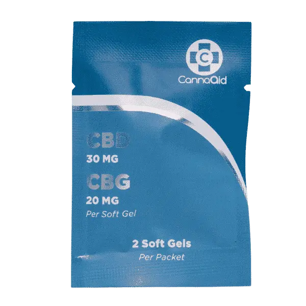 CBD + CBG Soft Gels 100 MG (2 Pack) CannaAid