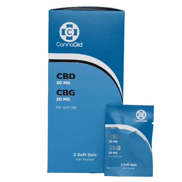 CBD + CBG Soft Gels 100 MG (2 Pack) CannaAid