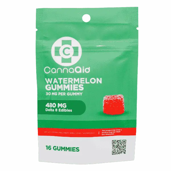 THC Delta 8 Watermelon Gummies 30MG each CannaAid