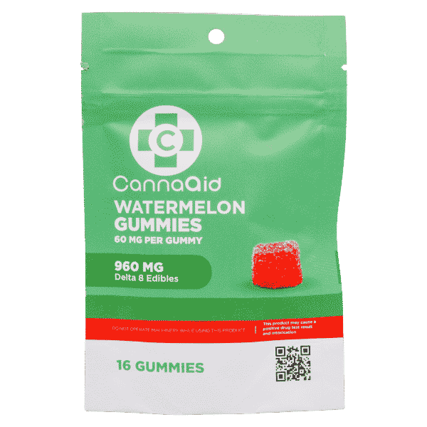 THC Delta 8 Watermelon Gummies 60MG each CannaAid