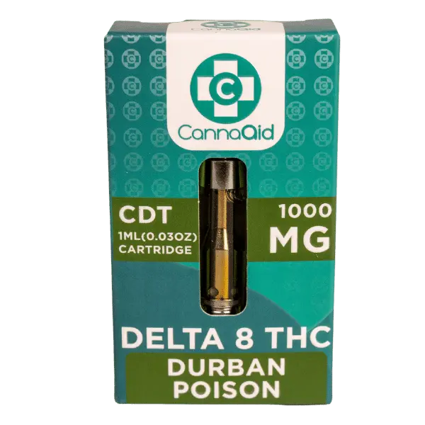 Delta 8 Durban Poison Vape Cartridge CannaAid