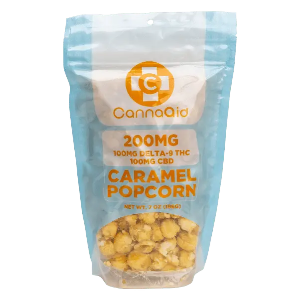 Delta 9 THC + CBD Flavored Popcorn CannaAid