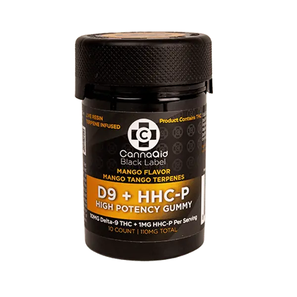 Black Label – High Potency Delta 9 + THCP Gummies CannaAid