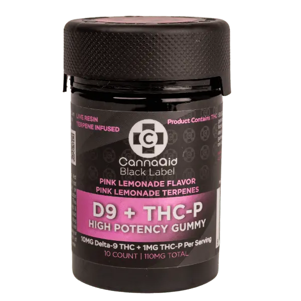 Black Label – High Potency Delta 9 + THCP Gummies CannaAid