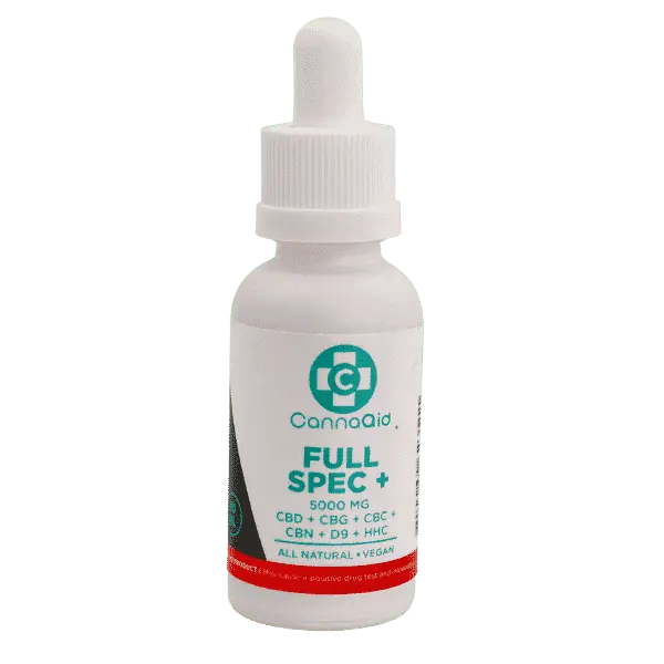 Full Spectrum+ Tincture – CBD+CBG+CBC+CBN+D9+HHC CannaAid