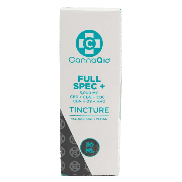 Full Spectrum+ Tincture – CBD+CBG+CBC+CBN+D9+HHC CannaAid