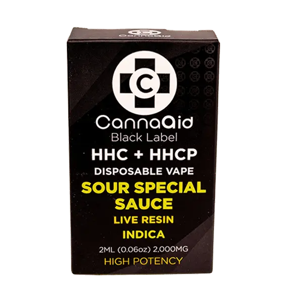 Black Label 2ML High Potency Disposable – HHC + HHCP CannaAid