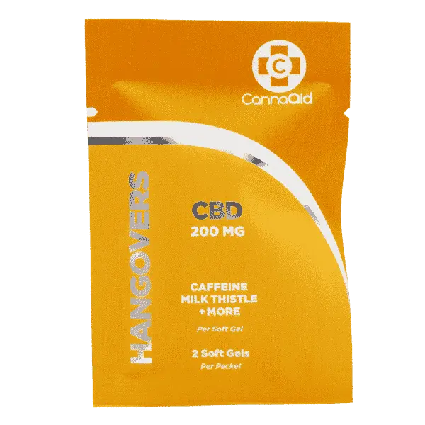 CBD Hangover Relief Vegan Soft Gels 200 MG CannaAid