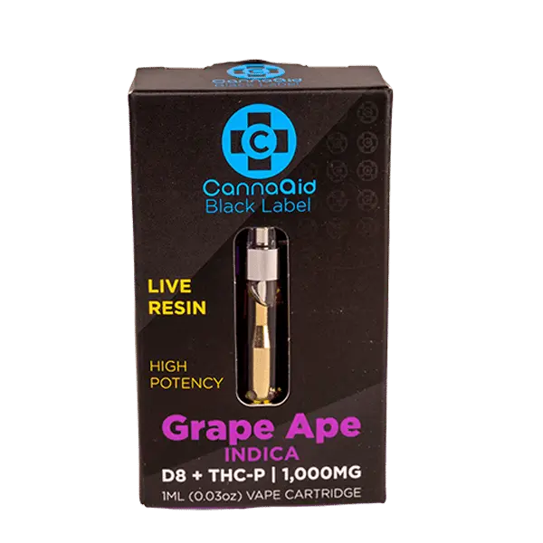 Black Label – Delta 8 + THCP Vape Cartridges CannaAid