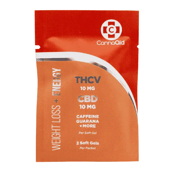 THCV + CBD Weight Loss and Energy Vegan Soft Gels 200 MG CannaAid