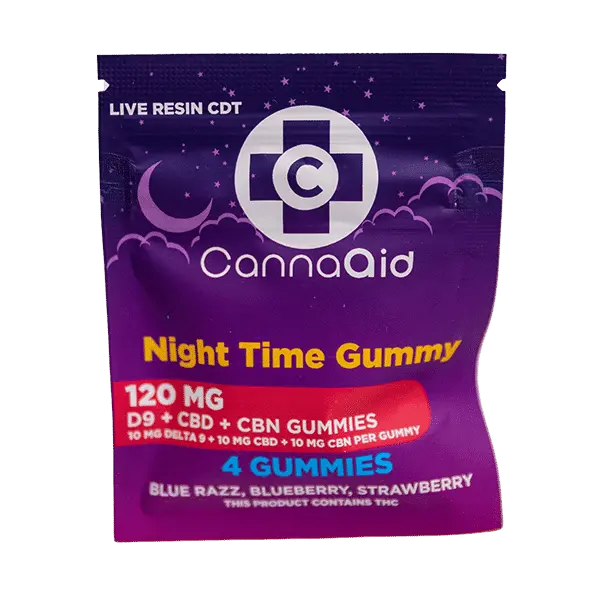 Delta 9 + CBD + CBN Night Time Gummies CannaAid