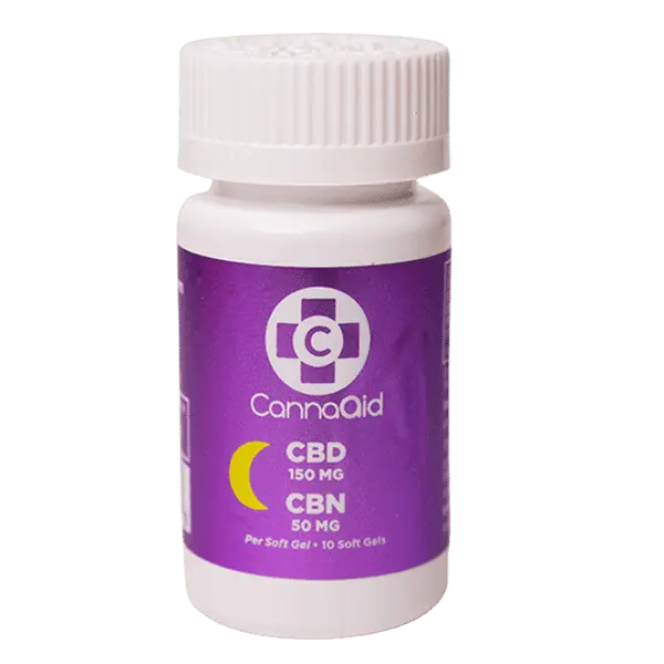 CBD + CBN Vegan Soft Gels 200 MG CannaAid