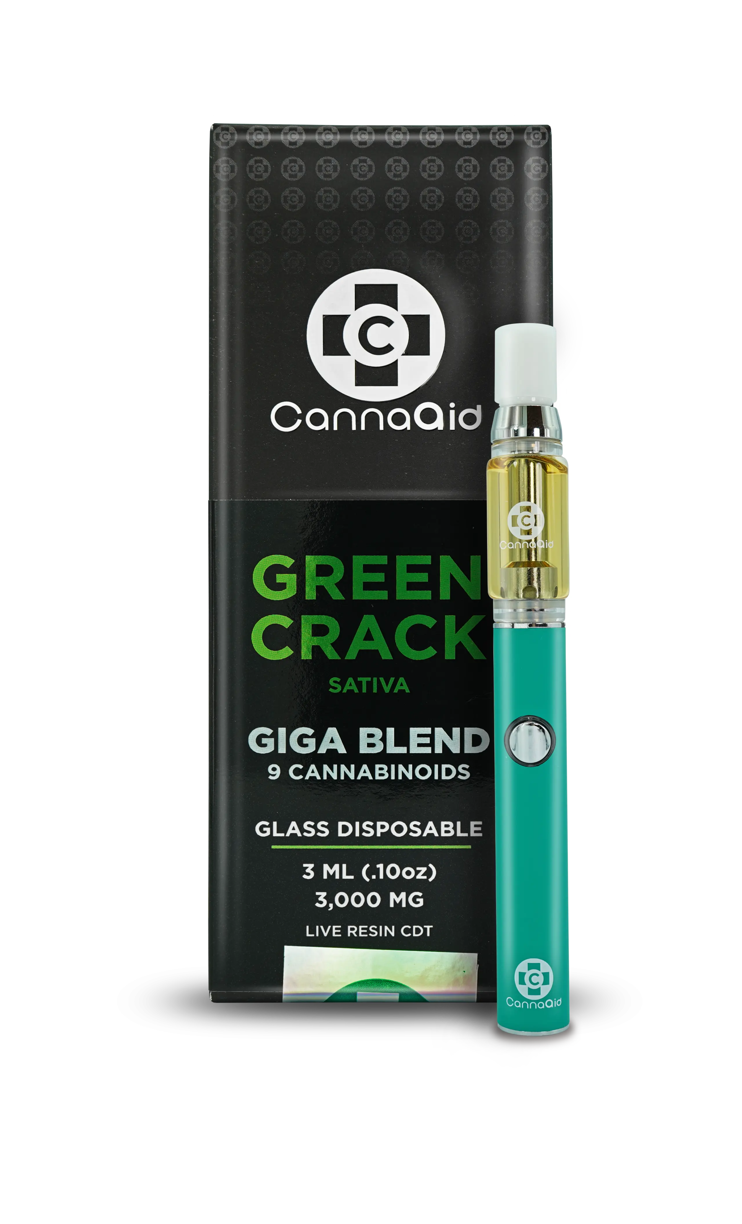 3ML Giga Blend Glass Disposable Vape – 9 Cannabinoid Blend CannaAid