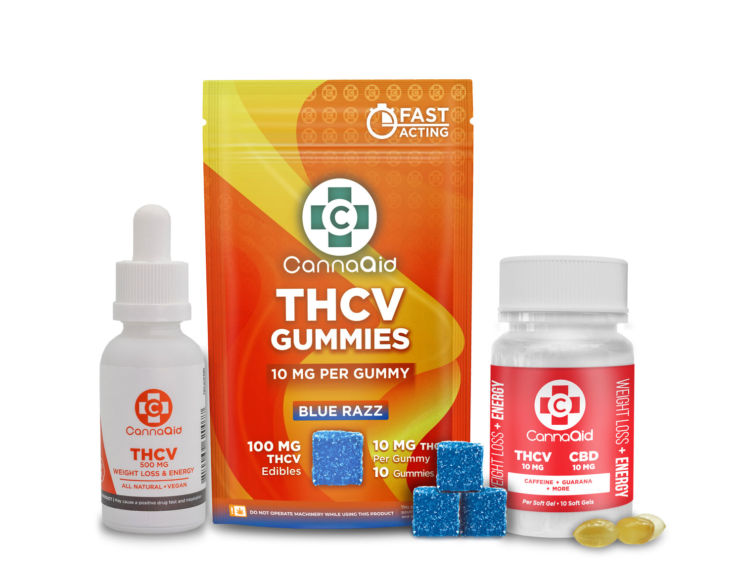 THCV Saver Bundle – Tincture, Gummies, Soft Gels