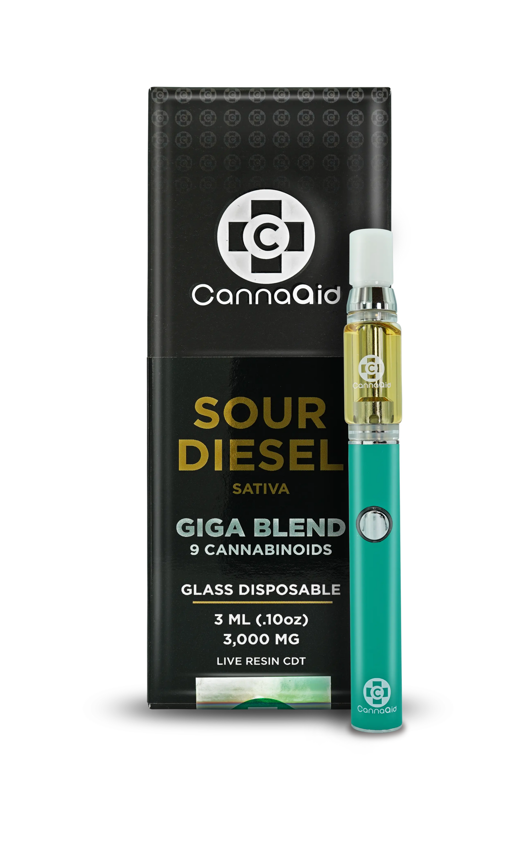 3ML Giga Blend Glass Disposable Vape – 9 Cannabinoid Blend CannaAid